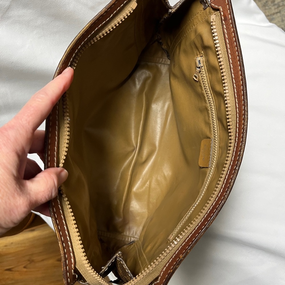 Celine Brown Macadam Second Bag/Clutch, EUC, COA, 12x9x3” - Picture 10 of 16